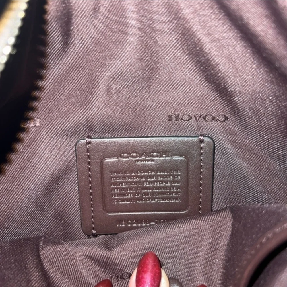 Coach Hadley Colorblock Peacock Blue and Black Shoulder Bag - Picture 5 of 7